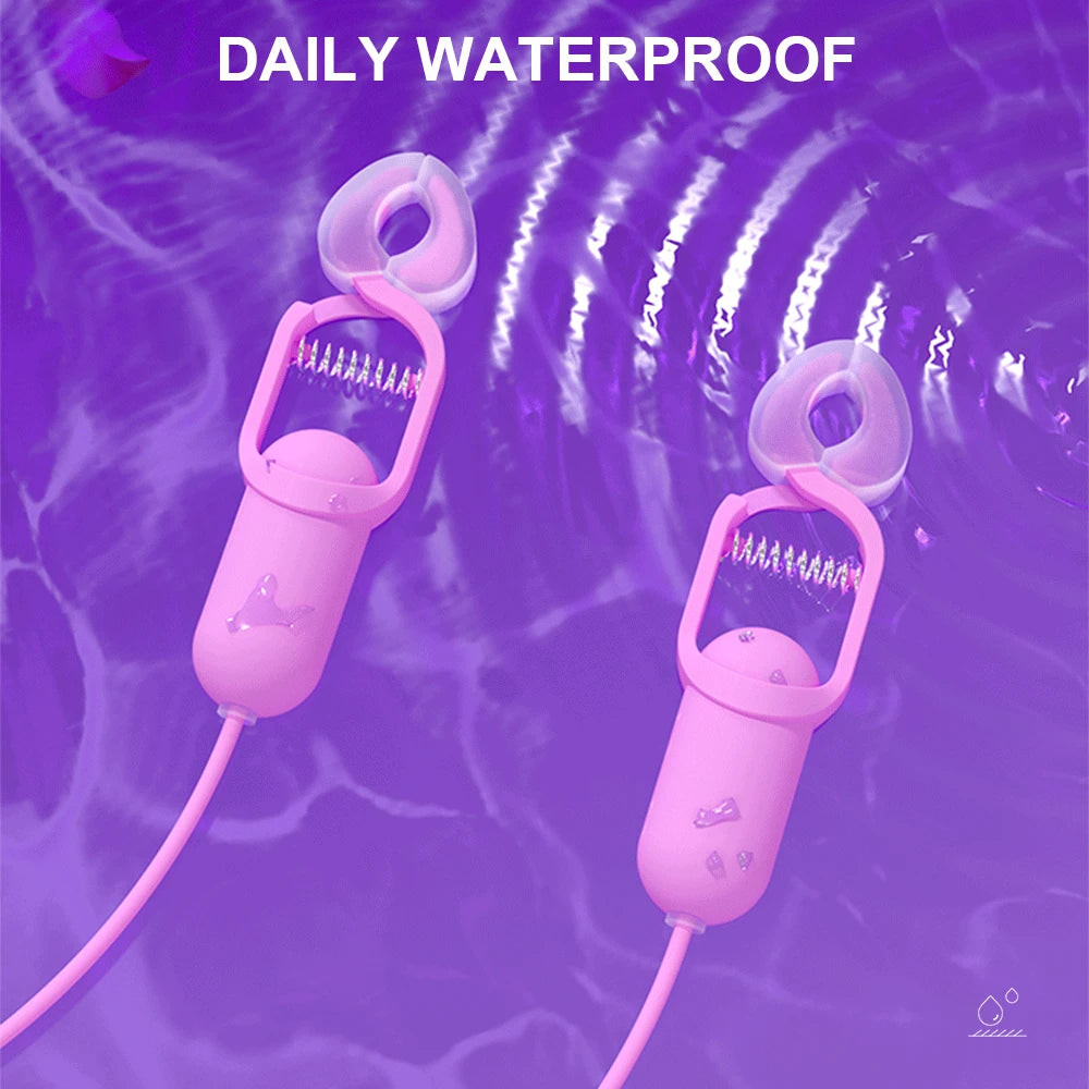 10 Speed Vibrating Nipple Clamp