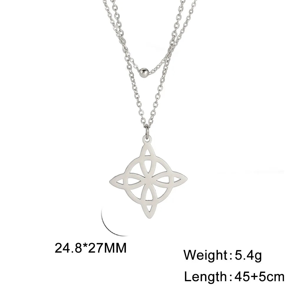 Vintage Witch Knot Necklace