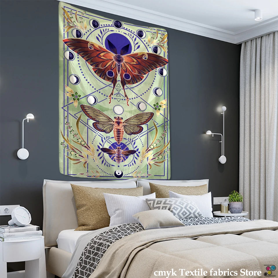 Psychedelic Butterfly Tarot Tapestry