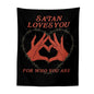Wall Hanging Satan Loves You