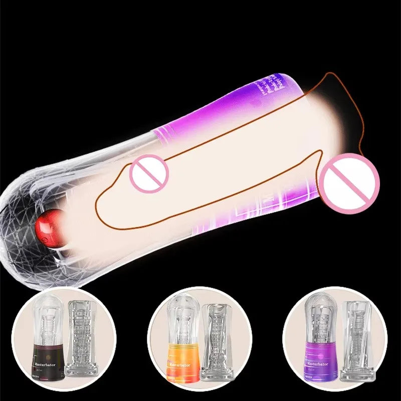 Transparent Male Masturbation Cup