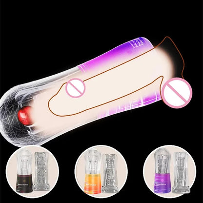 Transparent Male Masturbation Cup