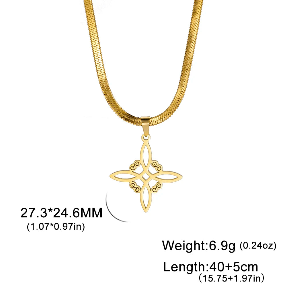 Vintage Witch Knot Necklace