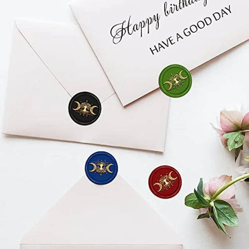 Triple Moon Goddess Sealing Stamp,
