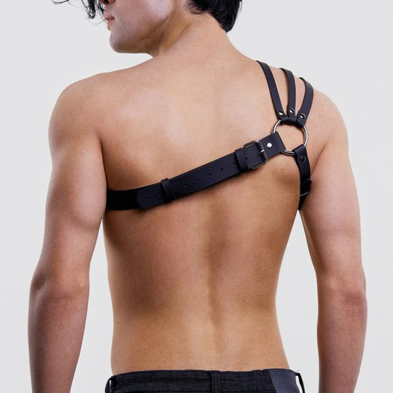 Sexy Men Leather Chest Harness