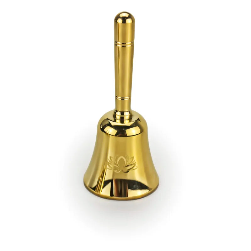 Triple Moon Lotus Triquetra Brass Bells