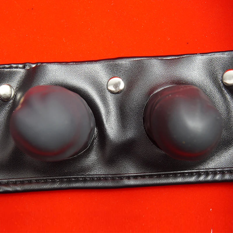 Detachable Chastity Double Silicone Dildos Penis Strap On Belt