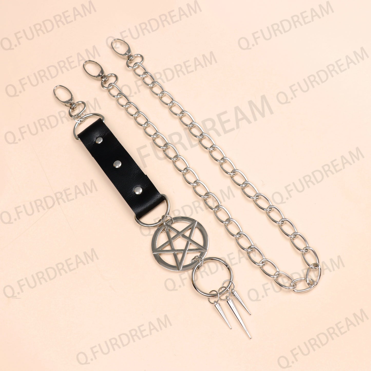 Pentagram Leg Chain Harness