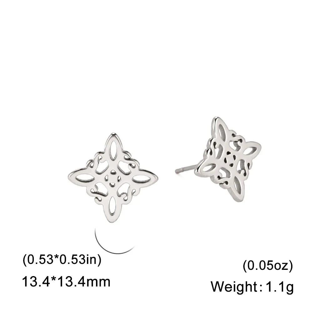 Skyrim Witch Knot Stud Earrings