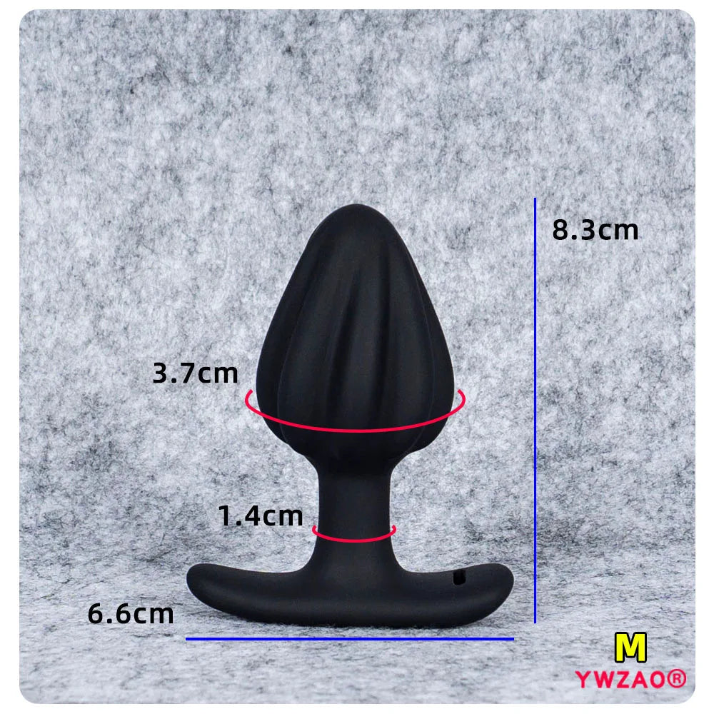 YWZAO Couples Thong Plug Silicone Anal Toy for Men Women