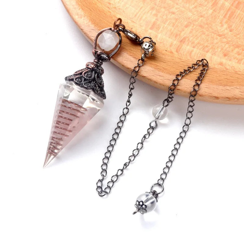 Resin Crystal Pendulums for Dowsing Divination
