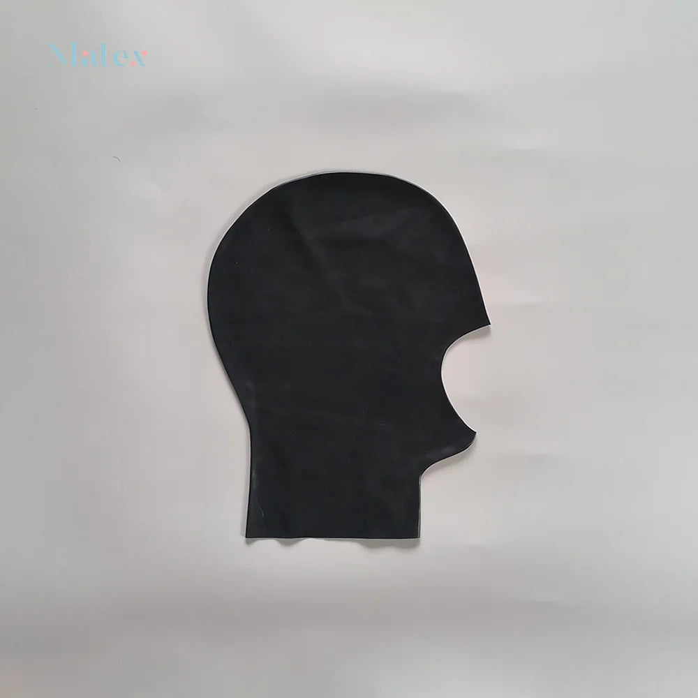 Short Style Latex Full Head Hood