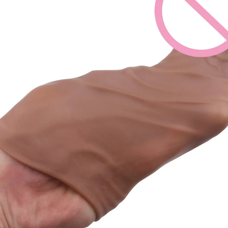 Silicone Realistic Penis Sleeve Extender