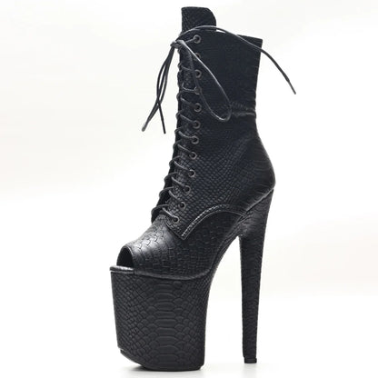 Gothic Fetish  Stripper  High Heel Ankle Boots
