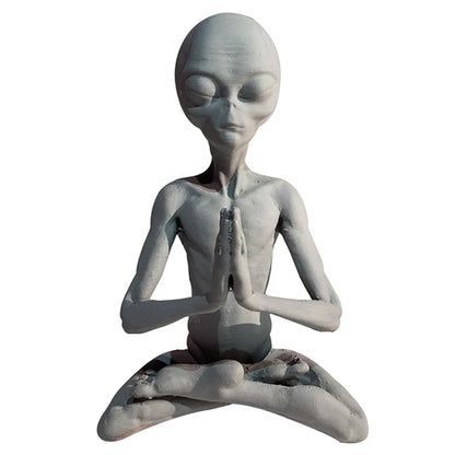 Meditation Alien Statue