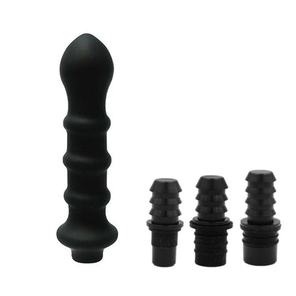 1 Pc Threaded Silicone Fascia Gun Massage Head With 3 Sizes Of Connectors, 12-13mm/15-16mm/18-19mm