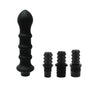1 Pc Threaded Silicone Fascia Gun Massage Head With 3 Sizes Of Connectors, 12-13mm/15-16mm/18-19mm
