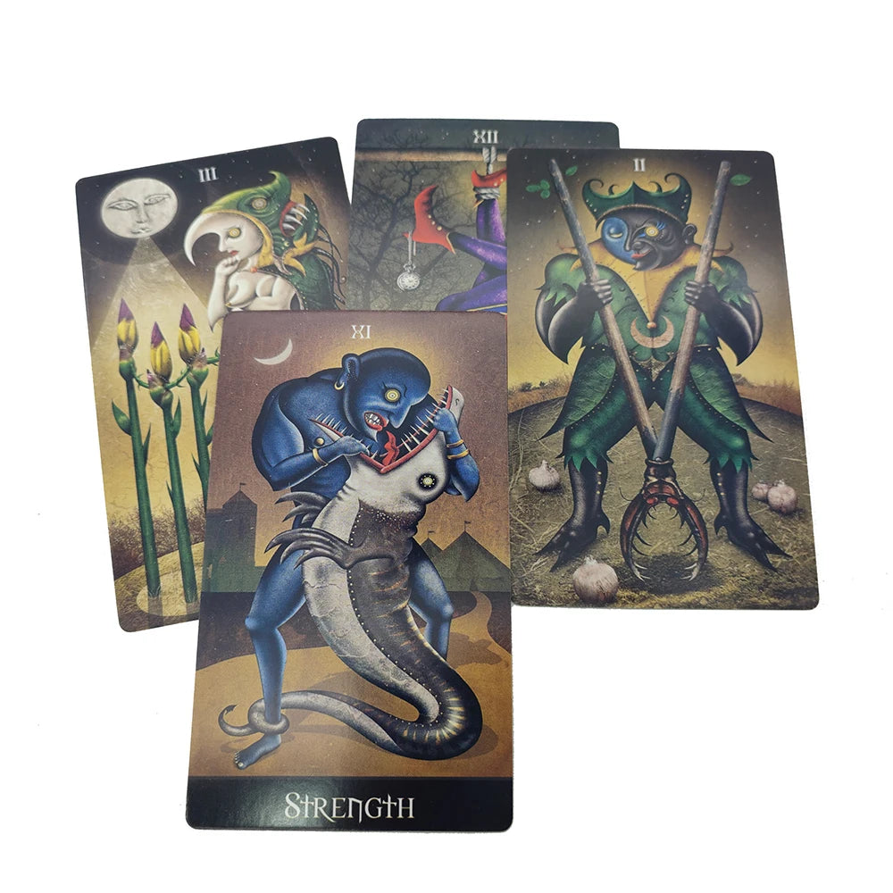 Deviant Moon Divination Tarot Borderless Edition with Guidebook,