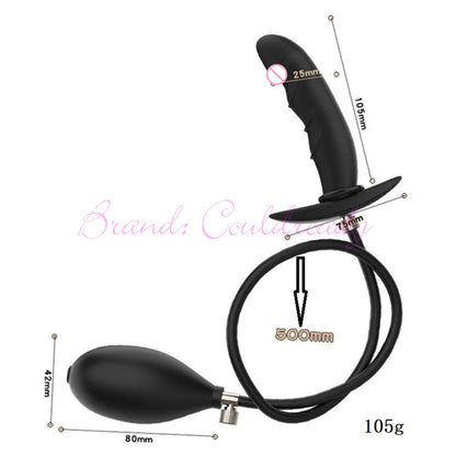 Inflatable Anal Dildo Silicone Soft Large Buttplug