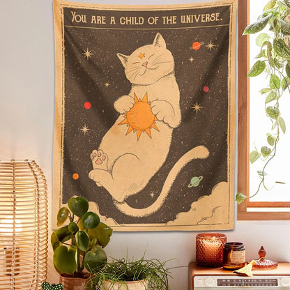Tarot Cat Tapestry