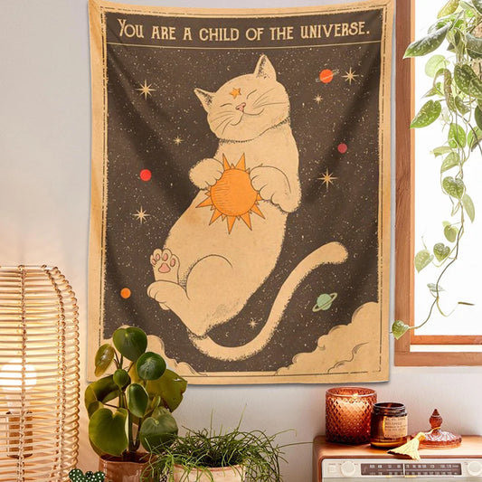 Tarot Cat Tapestry