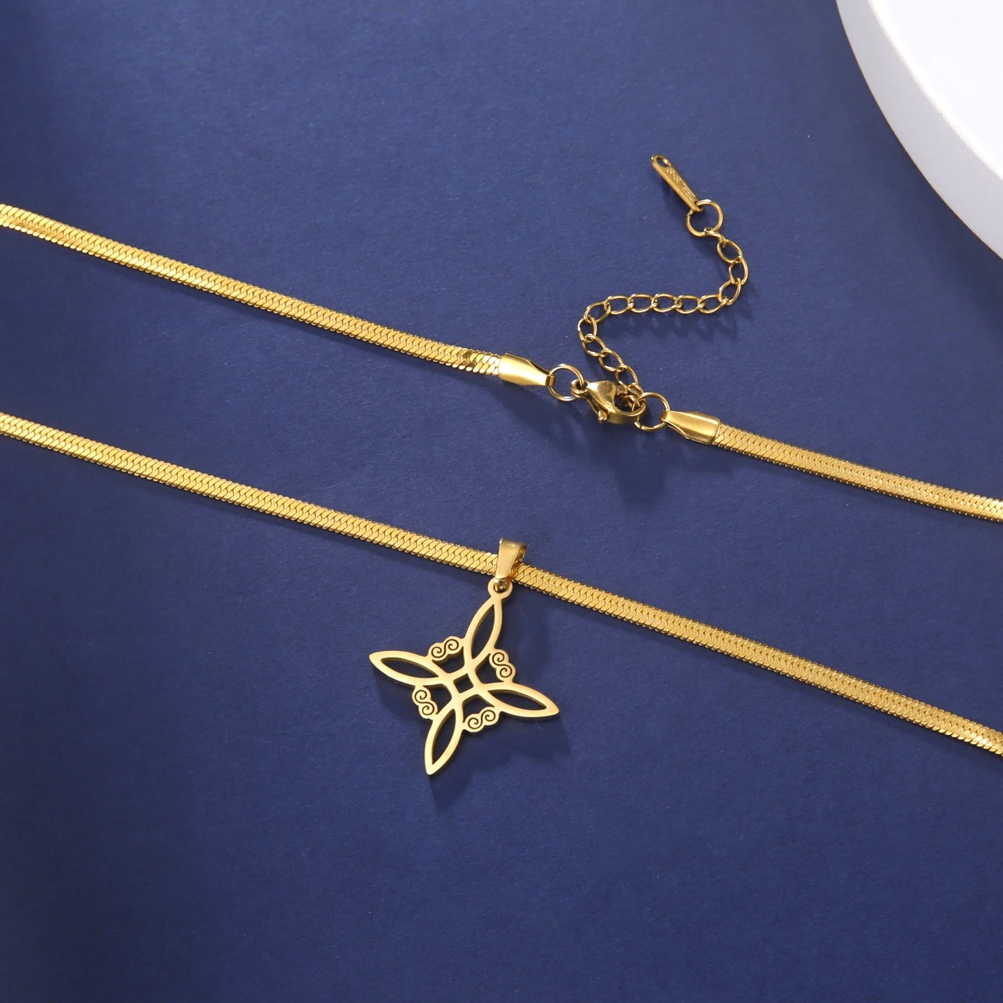 Vintage Witch Knot Necklace