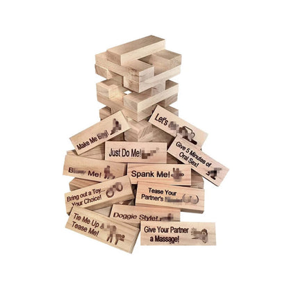 48PCS Block Tower Game Couple Activities Date Night Ideas