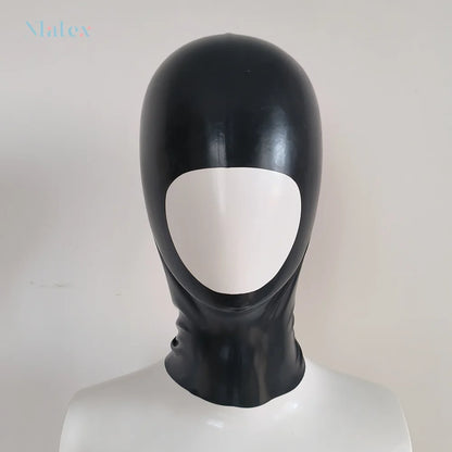 Short Style Latex Full Head Hood