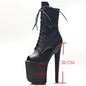 Gothic Fetish Pole Dancer Stripper Clubwear Sexy High Heel Ankle Boots
