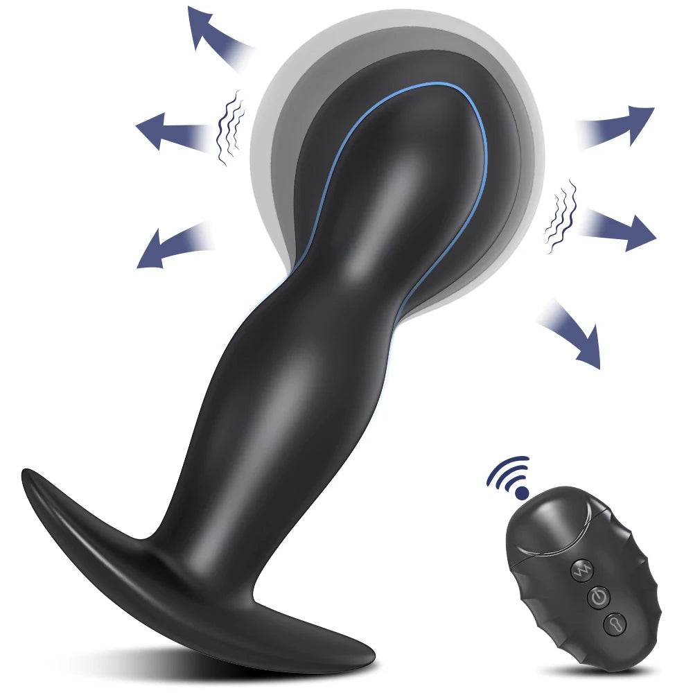 Inflatable Anal Vibrator w/ Remote Control