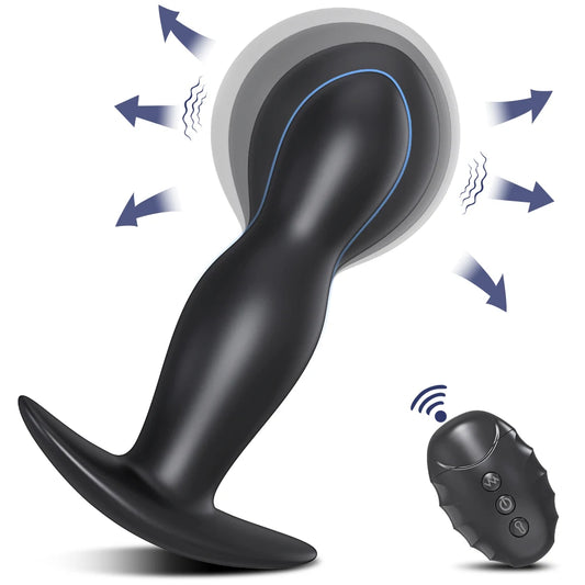 Inflatable Anal Vibrator w/ Remote Control