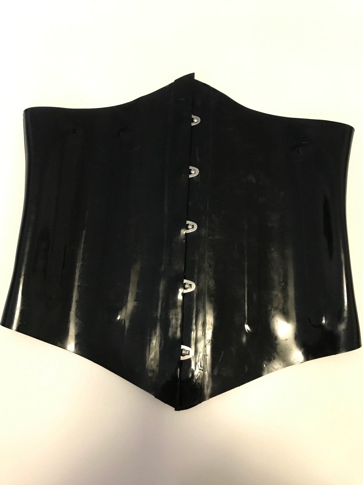 Unisex Black 0.8MM Thicker Latex Waist  Corset