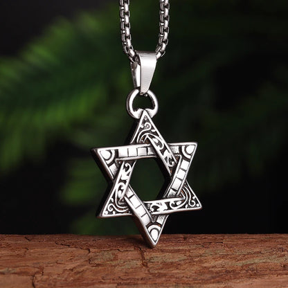 Stainless Steel Pentagram Pendant