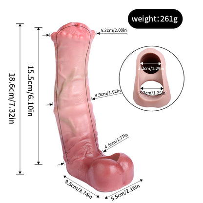 FAAK Silicone Briefs with Penis Sleeve Male Masturbator