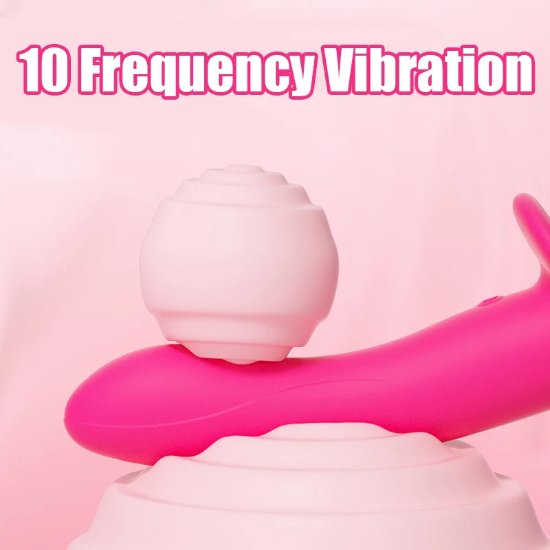 Strap On Double-Headed Vibrator Dildo Adjustable with 10 Vibration Modes