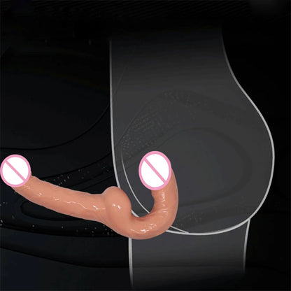 Double-Ended Penis Strap on Ultra Elastic Harness Belt