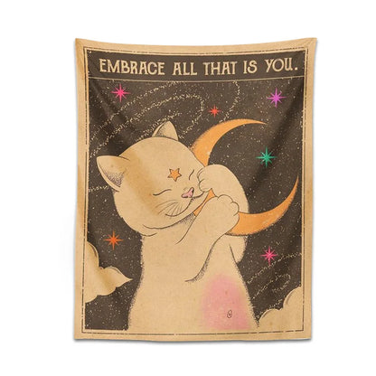 Tarot Cat Tapestry