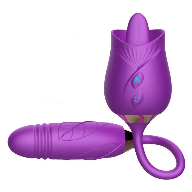 Rose Toy Vibrator For Women 3 In 1 Clitoral Stimulator