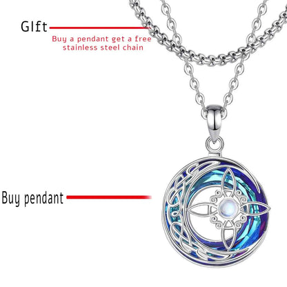 Sterling Silver Witch Knot Necklace