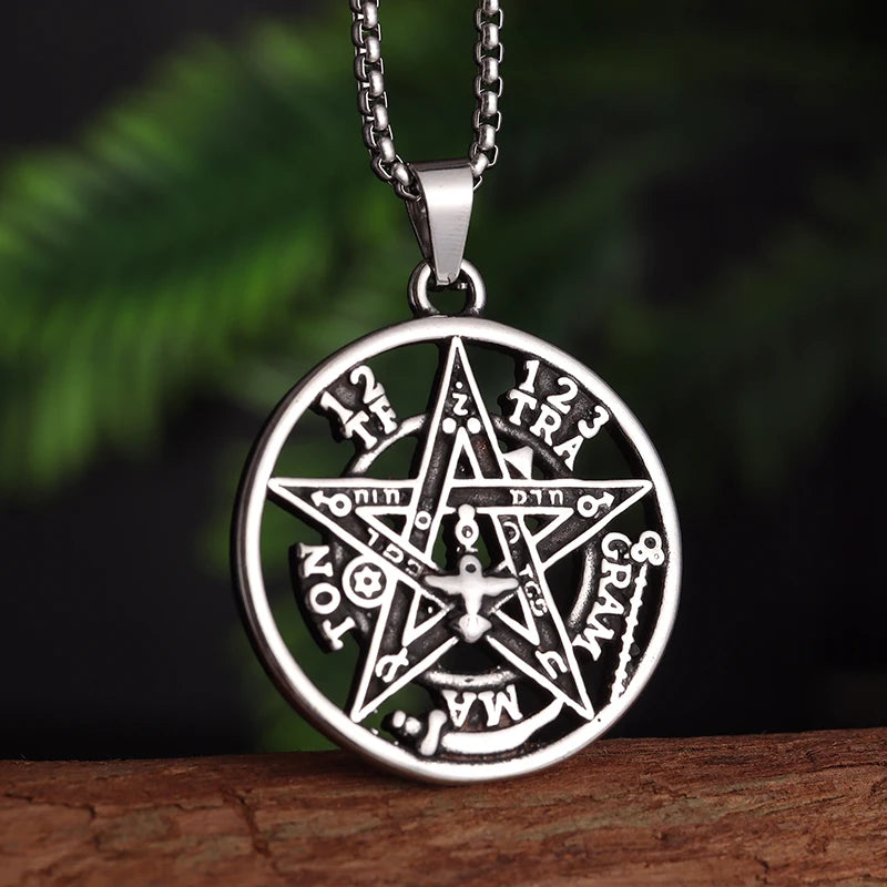 Stainless Steel Pentagram Pendant