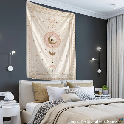 Pink Planet Tarot Tapestry