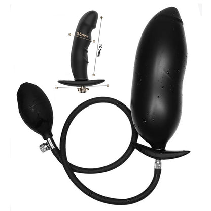 Inflatable Anal Dildo Silicone Soft Large Buttplug