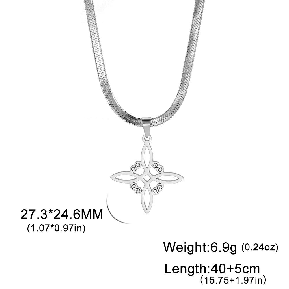 Vintage Witch Knot Necklace