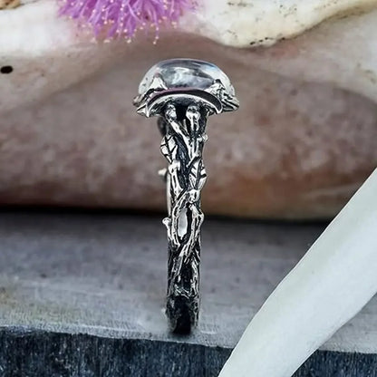 Triple Moon Goddess Ring