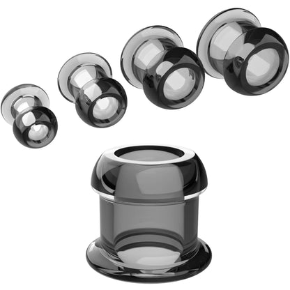 Hollow Speculum Peeking anal beads butt plug with stopper expander