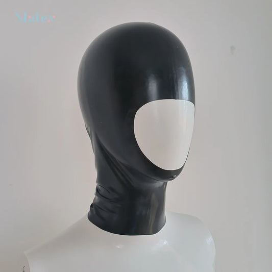 Short Style Latex Full Head Hood