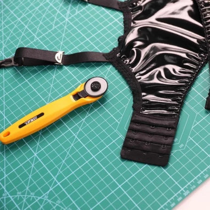 Retro PVC Leather Garters For Stockings