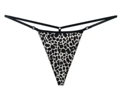 Sexy Printed Cotton Woman Thongs