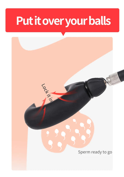 New Inflatable Penis Delay  Cock Lock ring