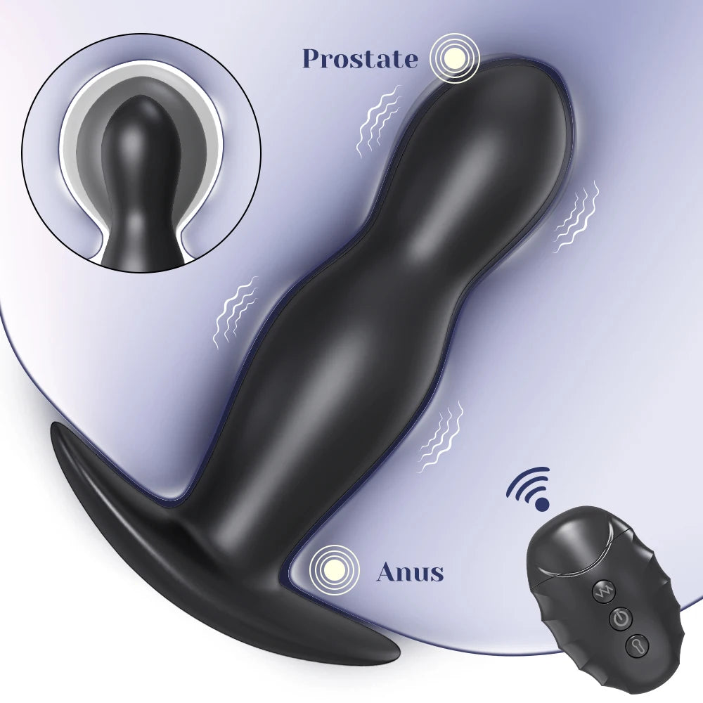 Inflatable Anal Vibrator w/ Remote Control